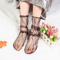 3 paar Lace sokken fishnet geborduurd hoge vis vrouwen netto sokken enkel korte sokken Ruffle sexy (tak) 3 paar Lace sokken fishnet geborduurd hoge vis vrouwen netto sokken enkel korte sokken Ruffle sexy (tak)
