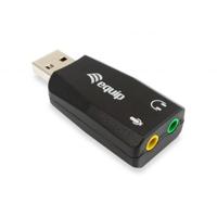 Equip 245320 usb audio adapter, usb type-a, 3.5 mm, 22 mm, 51 mm, 12 mm, black