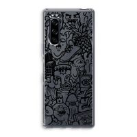 Vexx Black Mixtape: Sony Xperia 5 Transparant Hoesje