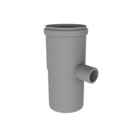 Burgerhout Bm-PP condensafvoer hor./vert. Ø60mm PP grijs - thumbnail