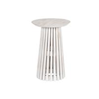 Kleine bijzettafel Home ESPRIT Wit Mindi hout 40 x 40 x 60 cm