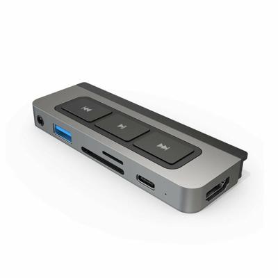 USB-HUB Hyper HD449 Grijs Zilverkleurig