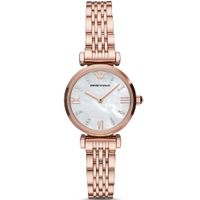 Emporio Armani AR11316 Horloge Gianni T-Bar staal rosekleurig 28 mm - thumbnail