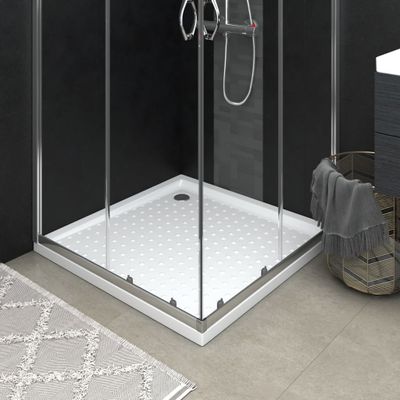VidaXL Douchebak met noppen 90x90x4 cm abs wit