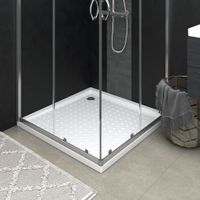 VidaXL Douchebak met noppen 90x90x4 cm abs wit