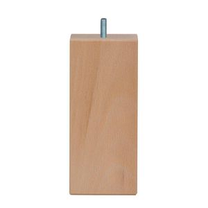 Vierkanten houten meubelpoot 16 cm (M10)