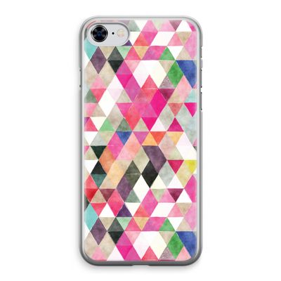 Gekleurde driehoekjes: iPhone 8 Transparant Hoesje