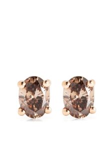 Wouters & Hendrix Gold boucles d'oreilles Kugel en or rose 18ct pavées de diamants