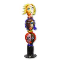 A MURANO STYLE GLASS TOTEM