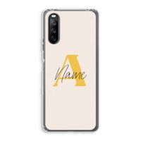 Amber Script: Sony Xperia 10 III Transparant Hoesje