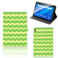 Lenovo Tab E10 Tablet Hoes Waves Green