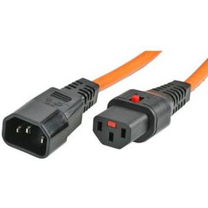 IEC LOCK PC940 electriciteitssnoer Oranje 2 m C14 stekker C13 stekker