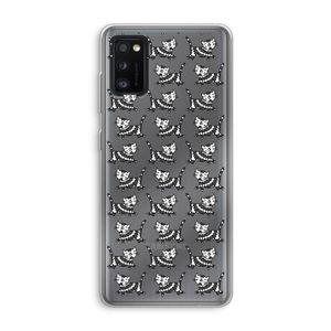Zwarte poes: Samsung Galaxy A41 Transparant Hoesje
