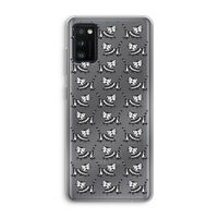 Zwarte poes: Samsung Galaxy A41 Transparant Hoesje