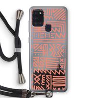Marrakech Pink: Samsung Galaxy A21s Transparant Hoesje met koord