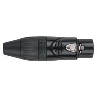 DAP XLR plug X-type 3p female zwart met kleurring - thumbnail
