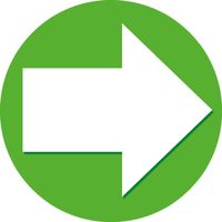 Accent pijl sticker groen   - - thumbnail