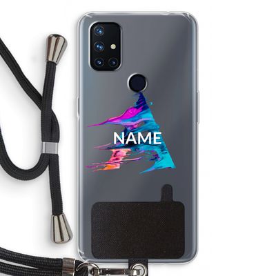 Abstract Spectrum: OnePlus Nord N10 5G Transparant Hoesje met koord