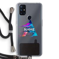 Abstract Spectrum: OnePlus Nord N10 5G Transparant Hoesje met koord