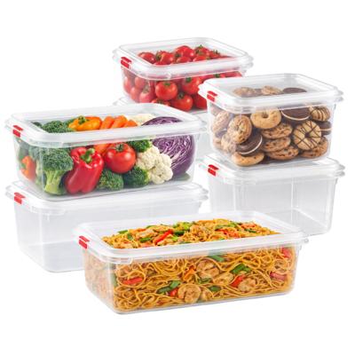 Plasticforte Vershoudbakjes set Frost - 7x stuks - vriezer bakjes - kunststof - diverse maten Plasticforte Vershoudbakjes set Frost - 7x stuks - vriezer bakjes - kunststof - diverse maten