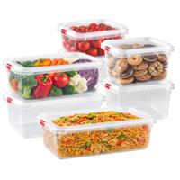 Plasticforte Vershoudbakjes set Frost - 7x stuks - vriezer bakjes - kunststof - diverse maten