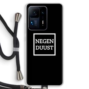 Negenduust black: Xiaomi Mi Mix 4 Transparant Hoesje met koord