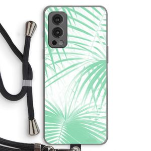 Palmbladeren: OnePlus Nord 2 5G Transparant Hoesje met koord