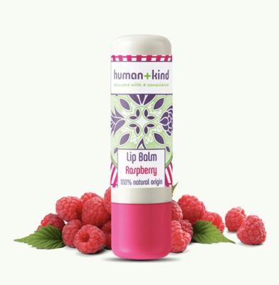 Human+Kind Lipbalm raspberry vegan