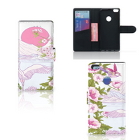 Huawei P8 Lite 2017 Telefoonhoesje met Pasjes Bird Standing - thumbnail