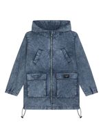 Dolce & Gabbana Kids K-Way hooded cotton windbreaker - Bleu - thumbnail