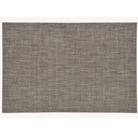 1x Rechthoekige placemats lurex bruin/goud kunststof 45 x 30 cm