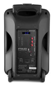 Fenton FT10LED actieve 450W mobiele 10 inch speaker met LED lichteffecten