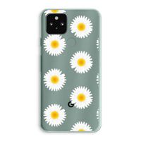 Margrietjes: Google Pixel 5a 5G Transparant Hoesje