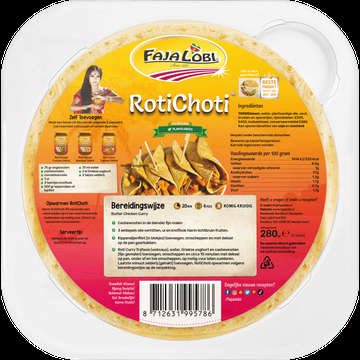 Faja Lobi Sandhia&apos;s Roti Choti 280 g bij Jumbo
