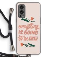 Optimistic flower girl: OnePlus Nord 2 5G Transparant Hoesje met koord