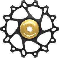 SunRace derailleurwiel 14t alloy goud