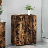 Badkamer Kast Gerookt eiken 60 x 35 x 80 cm Bewerkt hout