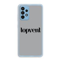 Topvent Grijs Zwart: Samsung Galaxy A52 Transparant Hoesje