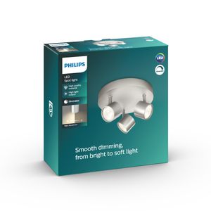 Philips Plafondspot Led My Living Star 3-lichts metaalgrijs 562434816