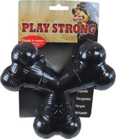 Play Strong rubber tri-bot 15 cm zwart - Gebr de boon Play Strong rubber tri-bot 15 cm zwart - Gebr de boon
