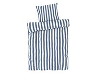 LIVARNO home Fijn Renforcé beddengoed 140 x 200 cm (Strepen blauw wit) - thumbnail