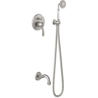 Badkraan Tres Clasic | Inbouw | Mengkraan | Incl.Inbouwdeel | 2-weg | Vintage | RVS look