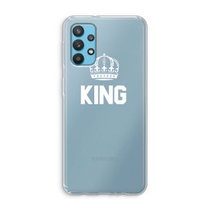 King zwart: Samsung Galaxy A32 4G Transparant Hoesje