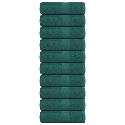 VidaXL Gastendoekjes 10 st 30x50 cm 360 g/m² 100% katoen groen