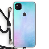 mist pastel: Pixel 4a 5G Transparant Hoesje met koord