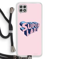 Superlady: Samsung Galaxy A22 4G Transparant Hoesje met koord