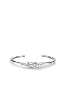 Yoko London bracelet Raindrop en or blanc 18ct serti de perles et diamants - Argent