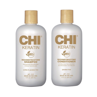 CHI Keratin Shampoo + Conditioner Set 2x355ml