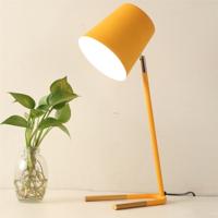 YWXLight LED Eye-zorgzame tafellamp moderne creatieve minimalistische slaapkamer bed lamp student studie tafellamp (geel)