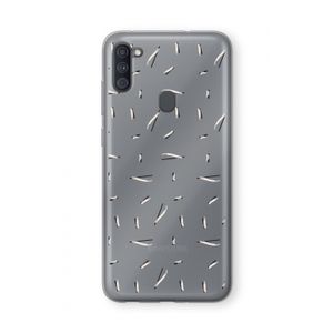 Hipster stripes: Samsung Galaxy A11 Transparant Hoesje